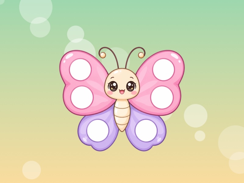 Butterfly on a garden background